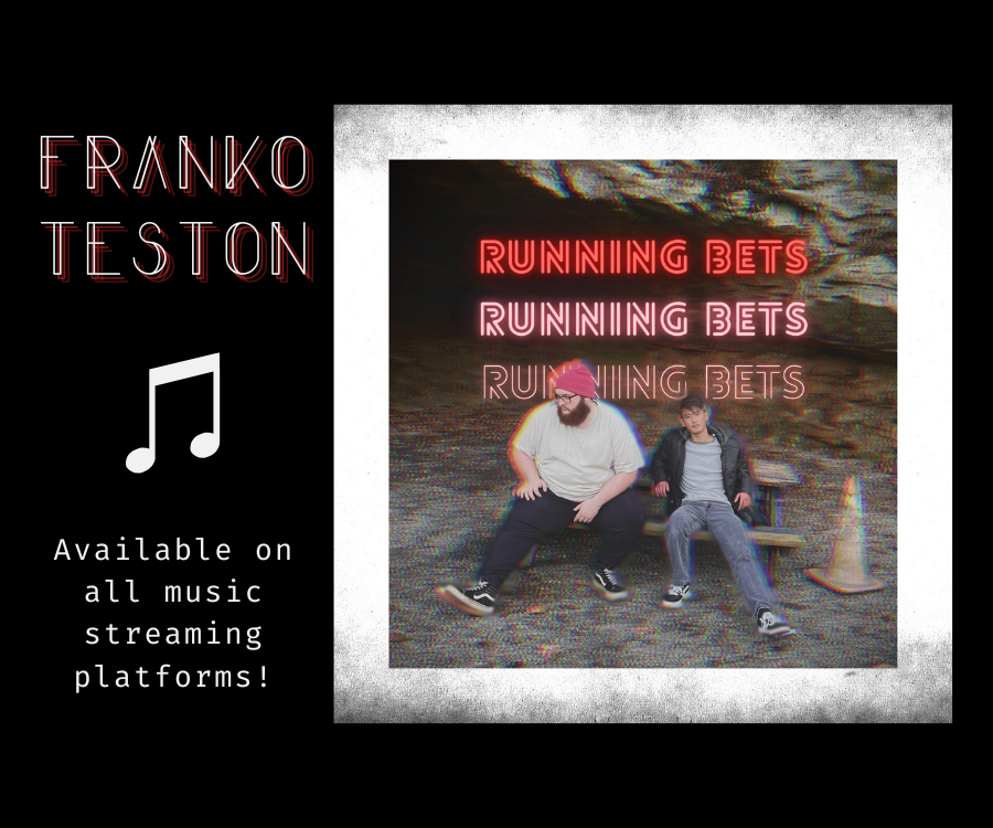 Cover for the newest single by Franko Teston which is set to release April 5. Testons music is available on Spotify and Apple Music.