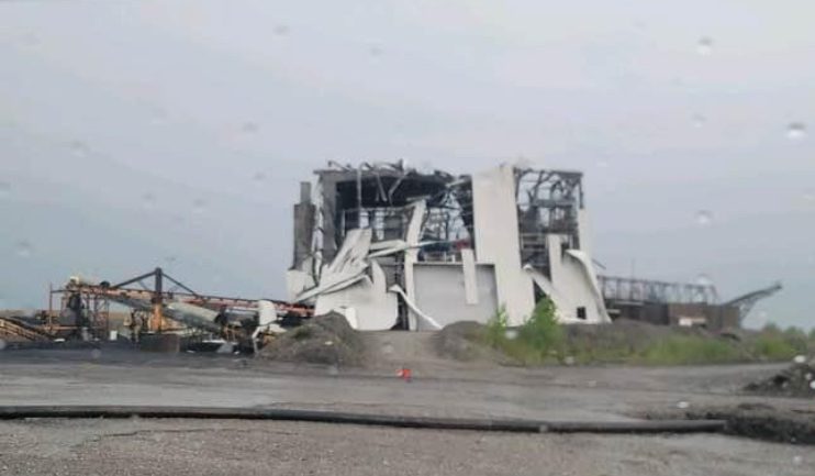 Eagle Valley Coal Mine was hit by an EF 1 tornado May 9. 