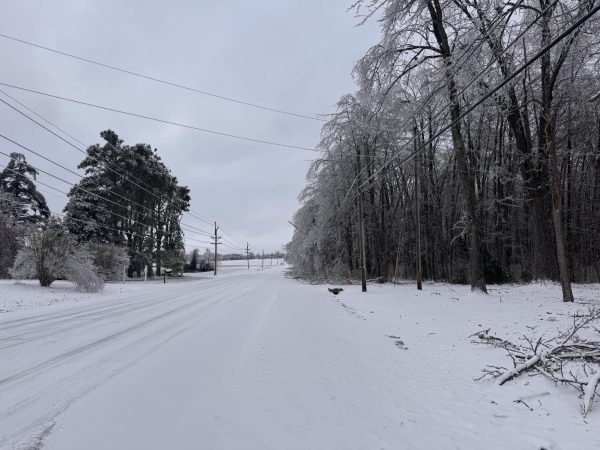 Ice covered roadways prevented students from attending school the entire week. 